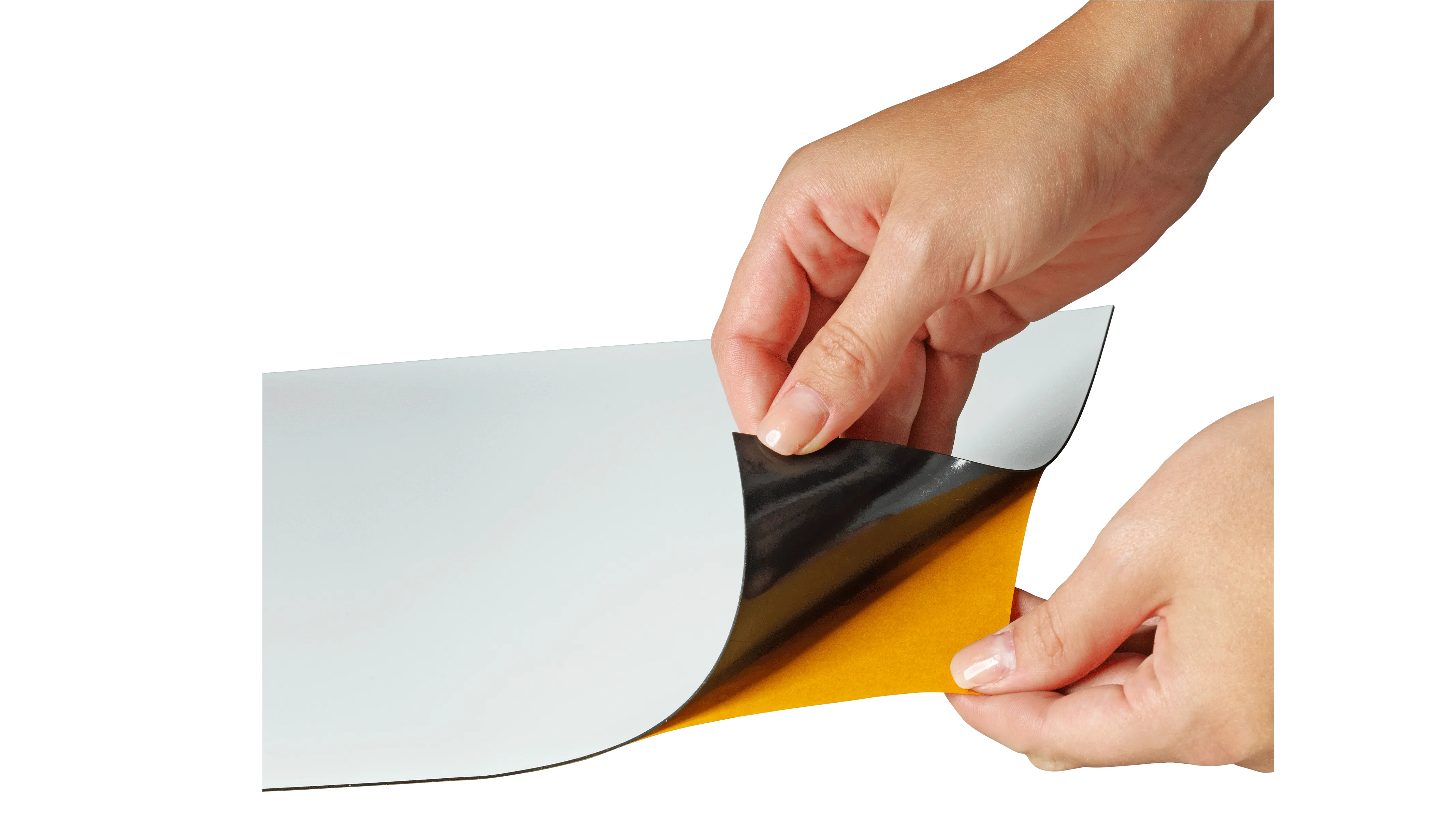 Feuille Ferreuse Autocollante Blanche Mat 0,8mm - 1m X 1m - Support Pour Aimants Et Magnets - Découpe à La Taille